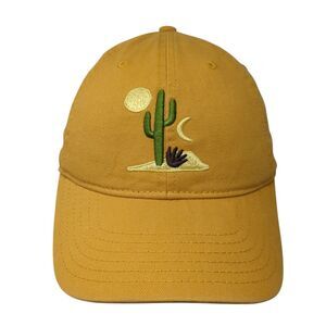 Cactus Moon Desert Slideback Hat Yellow One Size Mighty Fine 6 Panel